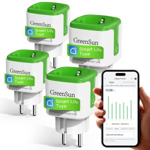 coupe veille GreenSun Prise Connectée WiFi Lot de 4
